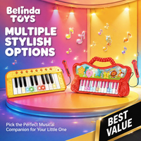 Jouets de clavier de piano Belinda avec microphone, instruments de clavier électronique pour enfants, cadeaux d'instruments de musique pour enfants