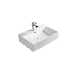 Lavabo rectangular de sobremesa para baño, de uso comercial, OEM, personalizado. - Product Image 1