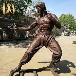 Ideal Arts Factory moderno tamaño real latón hombre bronce <span class=keywords><strong>Bruce</strong></span> <span class=keywords><strong>Lee</strong></span> estatua - Product Image 3