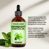 Huile de menthe poivrée biologique pure huile essentielle de menthe pour le corps raffermissant éclaircissant extraits de plantes de pin Ylang