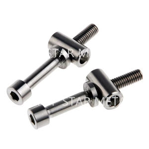 توريد المصنع براغي عالية الجودة ومنخفضة السعر GR5 التيتانيوم تي ثومسون مقعد M5 X 40 ، مسامير + غسالة + برميل الجوز - Product Image 4