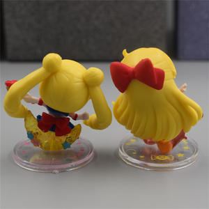 Set de Figuras de <span class=keywords><strong>Sailor</strong></span> <span class=keywords><strong>Moon</strong></span> Versión Q con Tuxedo Mask y <span class=keywords><strong>Sailor</strong></span> Scouts en Poses Lindas con Atuendos Distintivos y Bases Transparentes para Exhibición - Product Image 3