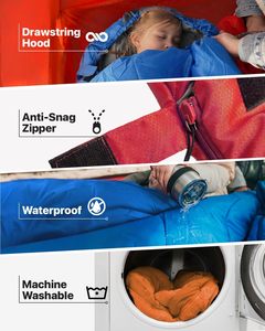 <span class=keywords><strong>Saco</strong></span> <span class=keywords><strong>de</strong></span> <span class=keywords><strong>Dormir</strong></span> VIGFIT Premium para 4 Estaciones, para Clima Frío, para Senderismo Profesional en <span class=keywords><strong>Montaña</strong></span>, Supervivencia, Trekking, Ultraligero - Product Image 5