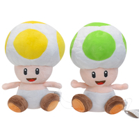 7Inch Paddestoel Leuke Classical Game Rood Blauw Geel Toad Pluche Gevulde Poppen Pluche Speelgoed Voor Kinderen Geschenken H