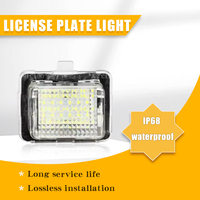 2 pièces d'éclairage de plaque d'immatriculation à LED de qualité supérieure pour BENZ W204 (5D) W207 W212 W216 W221 18 LED, lumières de voiture, accessoires