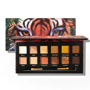 Novo Barato 12 Cores Multi-Series Private Label Custom Eyeshadow Palette Animal Maquiagem Sombra Paleta