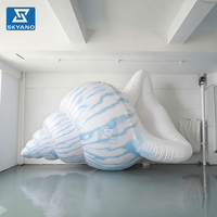 Coquille de conque gonflable, sculpture souple gonflable en forme de conque, idéale pour la décoration de plage et d'aquarium