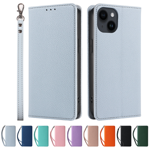 Lujo Litchi patrón <span class=keywords><strong>Mujer</strong></span> Teléfono Móvil bolsa cuero cartera Flip caso <span class=keywords><strong>para</strong></span> <span class=keywords><strong>iPhone</strong></span> 17 16 15 14 13 12 11 Pro Max Xs <span class=keywords><strong>XR</strong></span> 7 8 Plus - Product Image 5