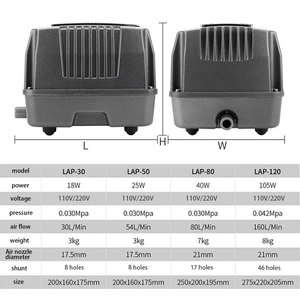 저소음 수족관 에어펌프 110V/220V 어항 에어레이터 (에어스톤 포함) - Product Image 4
