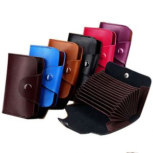 Portefeuille porte-cartes de crédit en cuir véritable avec logo personnalisé, idéal pour les professionnels - Product Image 3