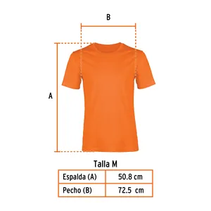 Master con 72 unità t-shirt girocollo da uomo, arancione, M, truper - Product Image 2