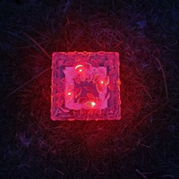 2022 lampada solare giardino giardino esterno terra sepolto ponte a terra trasparente Patio solare cubetto di ghiaccio a forma quadrata luci di mattoni a Led