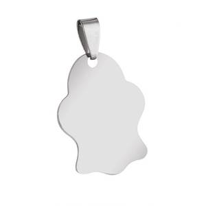 Ciondolo a forma di zampa in acciaio, collezione di ornamenti eleganti - Product Image 2