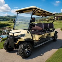 Carrito de Golf Eléctrico para 6 Personas, Suspensión MacPherson, Freno Hidráulico Doble, Personalizable