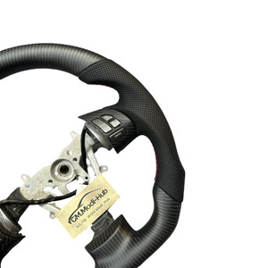Volante de coche de fibra de carbono mate GM.Modi-Hub para Subaru 2008 2009 <span class=keywords><strong>2010</strong></span> 2011 2012 2013 2014 <span class=keywords><strong>Impreza</strong></span> WRX <span class=keywords><strong>STI</strong></span> - Product Image 4
