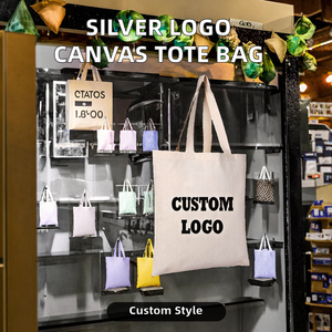 <b>Personalised</b> Gift Cotton Canvas Tote Bag for daily use and market purpose outdoor - Product Image 2