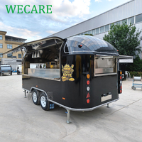 Wecare COC UL Food Truck de Restauration Mobile Entièrement Équipé pour Bubble Tea, Popcorn, Snacks, Boissons et Desserts, à Vendre