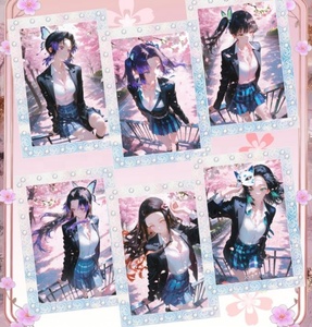 JIANI DS Waifu Collection Card Japan <span class=keywords><strong>Anime</strong></span> DS Metal Cards Goddess Tanjirou Kamado <span class=keywords><strong>Nezuko</strong></span> Playing Cards Toys Gift - Product Image 4