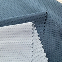 Maille respirante 92% polyester 8% élasthanne, maille tricotée à petits œillets personnalisée 150 g/m², tissu en maille sport pour sous-vêtements et t-shirts
