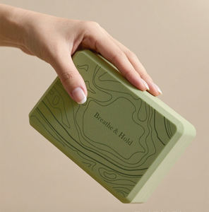 Bloque de Yoga Personalizado con Logotipo, 260g, 369 Pulgadas, para Ejercicio, Entrenamiento, Gimnasio, Antideslizante, de EVA, Marrón, Accesorios de <span class=keywords><strong>Pilates</strong></span> - Product Image 4