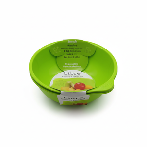 Inomata Libre ciotola 2P di plastica verde piatti e ciotole - Product Image 1