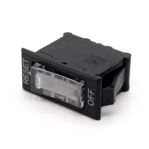 IEC-60934 10A 250V Two-in-One Overcurrent Protection Rocker Overload Protect Switch 15A 125V