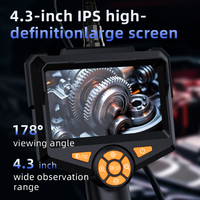 Boroscopio/Endoscopio Industrial Portátil de 8mm con Lente Simple/Doble y Cable Rígido para Reparación de Automóviles, Pruebas y Diagnóstico de Tuberías de Alcantarillado