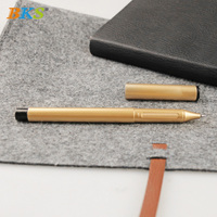 Stylo bille à roulement en plastique de luxe BKS Wholesale pour cadeaux d'affaires, 1,0 mm, avec logo personnalisé promotionnel