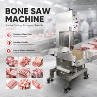 Machine à scier les os et la viande automatique en acier inoxydable |   Couteau à os pour steak de bœuf, côtelette de porc, os d'agneau, poisson congelé