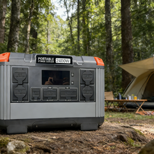 สถานีพลังงานแสงอาทิตย์แบบพกพา Solar Charge 2000W รุ่น T20 เครื่องกำเนิดไฟฟ้าสำหรับบ้าน แบตเตอรี่ คลื่นไซน์บริสุทธิ์ พร้อมตัวควบคุม MPPT สำหรับสตาร์ทรถยนต์ รุ่น T20 2400W คลื่นไซน์บริสุทธิ์ - Product Image 1