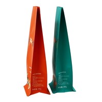 Sacs à café en grains de qualité alimentaire personnalisés à fond plat de 250 g (12 oz) avec valve