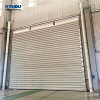 Almacén de fábrica logístico automático y puerta de elevación vertical de acero seccional industrial de fácil operación