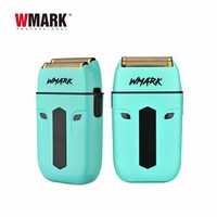 Kit de barbier professionnel WMARK NG-8637KIT 5 en 1, tondeuse à cheveux, tondeuse de précision, rasoir, vaporisateur et ventilateur turbo avec boîte cadeau portable