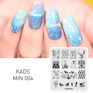 Mini Placas de Estampado de Uñas de Acero Inoxidable, Plantillas de Transferencia de Diseños de Uñas para Salón de Manicura - Product Image 5