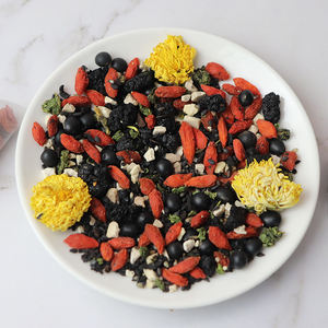 Fusang <span class=keywords><strong>Zhibao</strong></span> Organic Polygonatum Tea-Mezcla de hierbas de vitalidad masculina con sésamo negro Wolfberry y Morera para adultos - Product Image 1