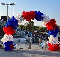 Support d'arche de ballons moderne et portable en métal argenté, cadre de présentation de fleurs pour la décoration de mariages, fêtes et événements, emballage en carton
