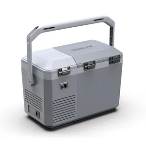 Alpicool MP8 Compressor Car Fridge Freezer Electric Cooler Box Portable Mini Refrigerator For Car AC 100-240V DC 12V 24V Camping