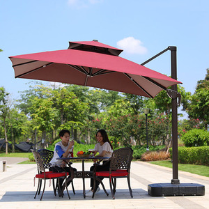 Sombrilla de <span class=keywords><strong>Patio</strong></span> de 6 pies (1.8 m), Ecológica, de 3 m, con Protección UV, para Restaurante, <span class=keywords><strong>Patio</strong></span>, Jardín, Playa, Tipo Banana, 3x4 - Product Image 2