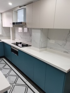 Gabinete <span class=keywords><strong>de</strong></span> cocina personalizado <span class=keywords><strong>de</strong></span> lujo ligero moderno Gabinete <span class=keywords><strong>de</strong></span> cocina <span class=keywords><strong>de</strong></span> diseño para toda la casa con integración <span class=keywords><strong>de</strong></span> acero inoxidable - Product Image 4