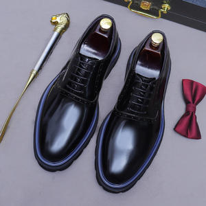 Zapatos Oxford de Trabajo para Hombre Goodyear, Cuero Genuino, Hechos a Mano, Estilo Retro, Casual de Negocios, con Cordones, para Todas las Temporadas, con Entresuela y Suela - Product Image 1