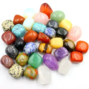 natural mixed crystals healing stones wholesale bulk gemstone amethyst clear rose quartz crystal tumbled stones