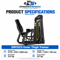 Machine d'extension latérale des cuisses en acier réglable pour la musculation et l'entraînement en force – Équipement de gym
