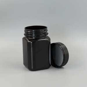 145ml/180ml/215ml/360ml/720ml Rỗng nhựa vuông chai rõ ràng/Nâu bao bì container Pet mật ong <span class=keywords><strong>Jar</strong></span> container thực phẩm - Product Image 6