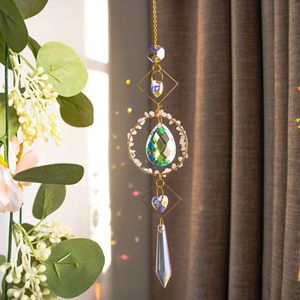 Grosir kristal penangkap matahari alami kualitas tinggi dekorasi rumah liontin kristal penangkap matahari kristal hati kupu-kupu - Product Image 4