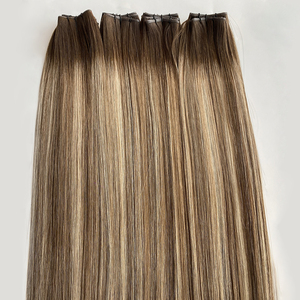 ผมเรมี่เนื้อเนียนหรูหรา แบบมองไม่เห็นรอยต่อ สำหรับต่อผมแบบ Genius Weft สำหรับใช้ในร้านเสริมสวยมืออาชีพ ผมดูหนาขึ้นและสวยงามยิ่งขึ้น - Product Image 4