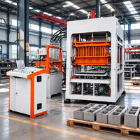 Machine à fabriquer des briques QT4-15S, machine automatique de fabrication de blocs de béton pour pavés creux et briques