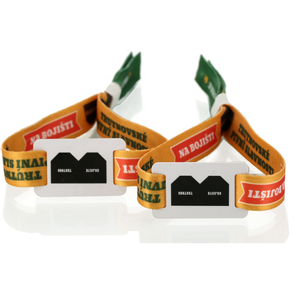 Tùy Chỉnh Logo UHF RFID NFC Chip Dây Đeo Cổ Tay Trang Web Dubai Dùng Một Lần Dệt/Vải Rfid Dây Đeo Cổ Tay/Nfc Vòng Đeo Tay Cho Các Sự Kiện - Product Image 2