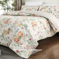 Couvre-lit lavable pour la maison, lot de 100 pièces, accessoire de lit estival, grande taille, avec impression florale, personnalisé, en coton
