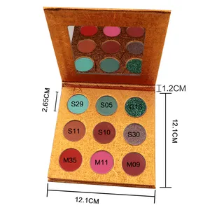 best selling eye shadow cosmetics wholesale makeup matte glitter eyeshadow 9 colors eye shadow palette