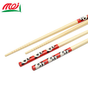 Palillo de bambú grueso reutilizable respetuoso con el medio ambiente grabado Katana samurái japonesa a granel OEM - Product Image 3